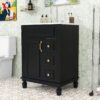 10 Classic Dark Green Bathroom Vanity Soft Close Drawers Multi Compartment Storage Cabinet
