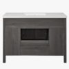 Transitional Farmhouse Grey Bathroom Vanity with Adjustable Shelves for Guest & Master Bath