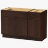 Freestanding Recessed Panel Vanity Base for Custom Sink Countertop
