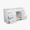 Classic White Raised Panel Vanity Base with Drawer & Cabinet Storage for Bathroom Remodel