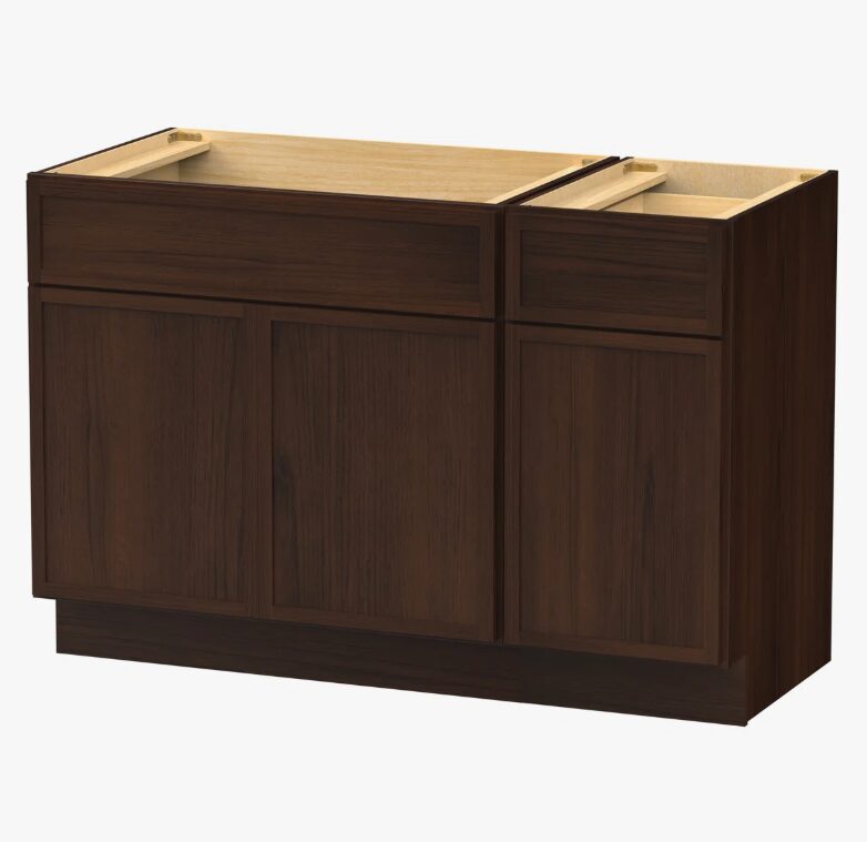 Freestanding Recessed Panel Vanity Base for Custom Sink Countertop