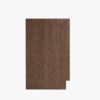 Rustic Walnut Vanity Base with Dovetail Drawers for Farmhouse & Industrial Bathroom Remodel