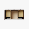 Classic Espresso Shaker Vanity Base Cabinet with Soft Close Storage for Farmhouse Bath Remodel