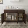 Freestanding Recessed Panel Vanity Base for Custom Sink Countertop