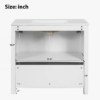 11 36" Rustic White Shaker Bathroom Vanity Cabinet with Vintage Distressed Wood Finish