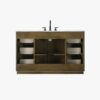 11 Transitional Weathered Wood Single Sink Vanity with Full Soft-Close Hardware & Solid Wood Drawer Boxes