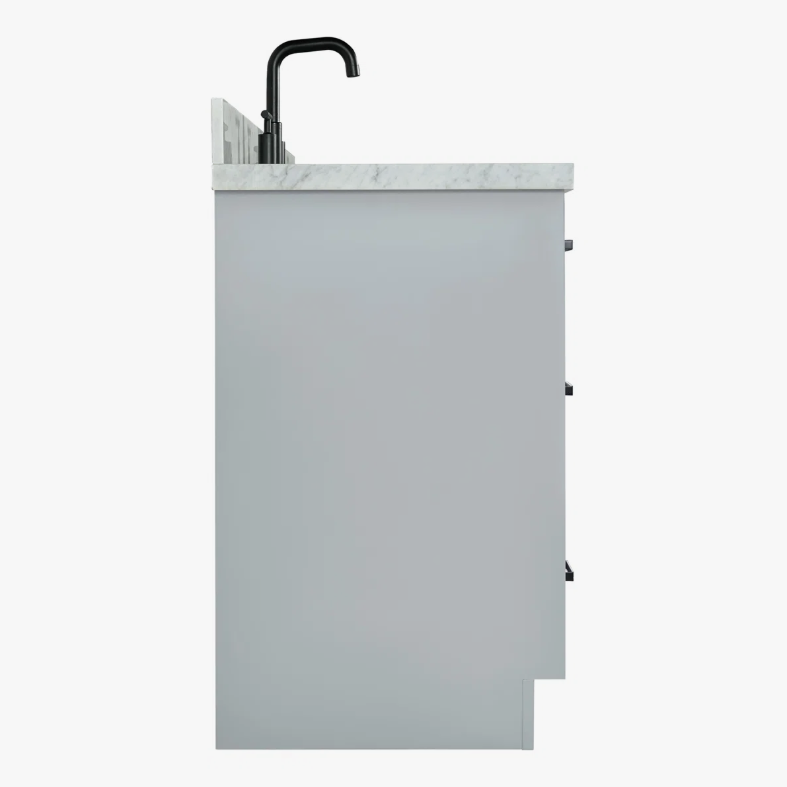 11 Transitional Shaker Bathroom Vanity Full Soft Close Drawers & Central Cabinet Storage