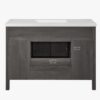 Transitional Farmhouse Grey Bathroom Vanity with Adjustable Shelves for Guest & Master Bath