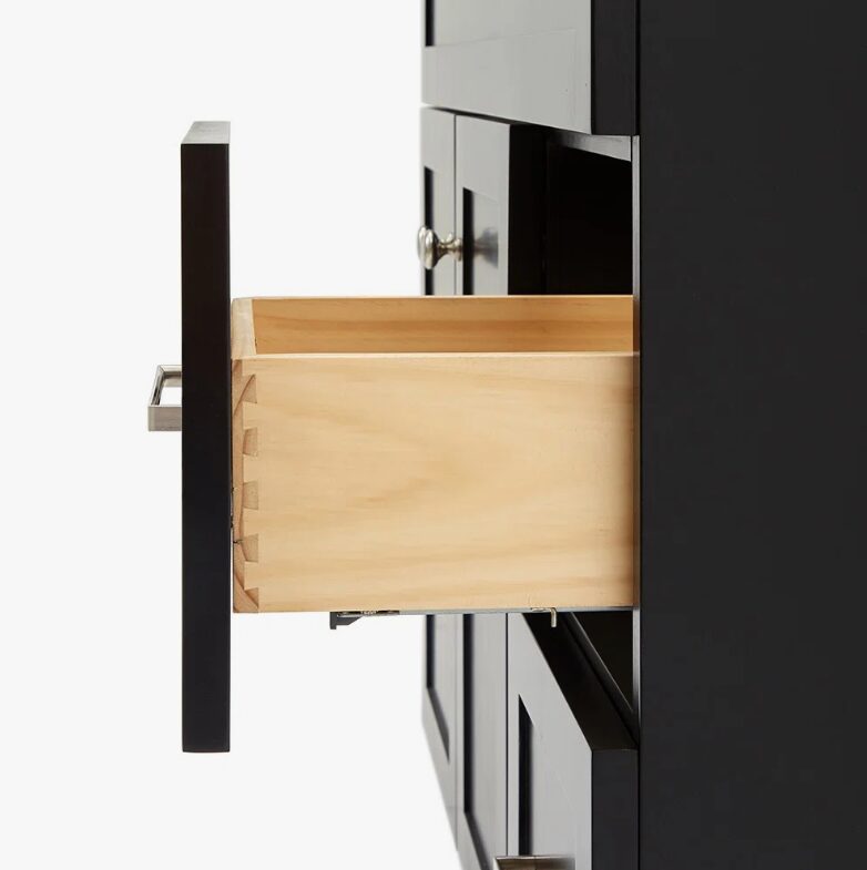Contemporary Freestanding Single Vanity Cabinet Soft Close Drawers & Storage Cabinet
