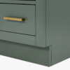 3 Modern Sage Green Vanity Base with Dovetail Drawers for Farmhouse & Coastal Bath Renovation