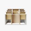 3 Clean White Shaker Vanity Base Cabinet with Full Soft-Close Storage for Coastal & Farmhouse Bath Renovation