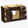 3 Espresso Shaker Vanity Base Cabinet with Large Soft-Close Storage Drawers