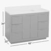 Contemporary Navy Single Sink Vanity with Full Soft-Close Hardware & Spacious Interior Storage