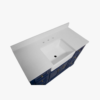 3 Elegant Navy Farmhouse Vanity with Ample Storage for Modern & Classic Bathroom Remodel