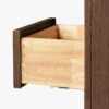 Rustic Walnut Vanity Base with Dovetail Drawers for Farmhouse & Industrial Bathroom Remodel