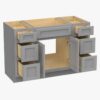 Light Gray Shaker Vanity Base Cabinet with Spacious Silent Soft-Close Storage