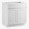 4 Classic Shaker Style White Vanity Base Cabinet for Custom Countertop Bathroom Renovation