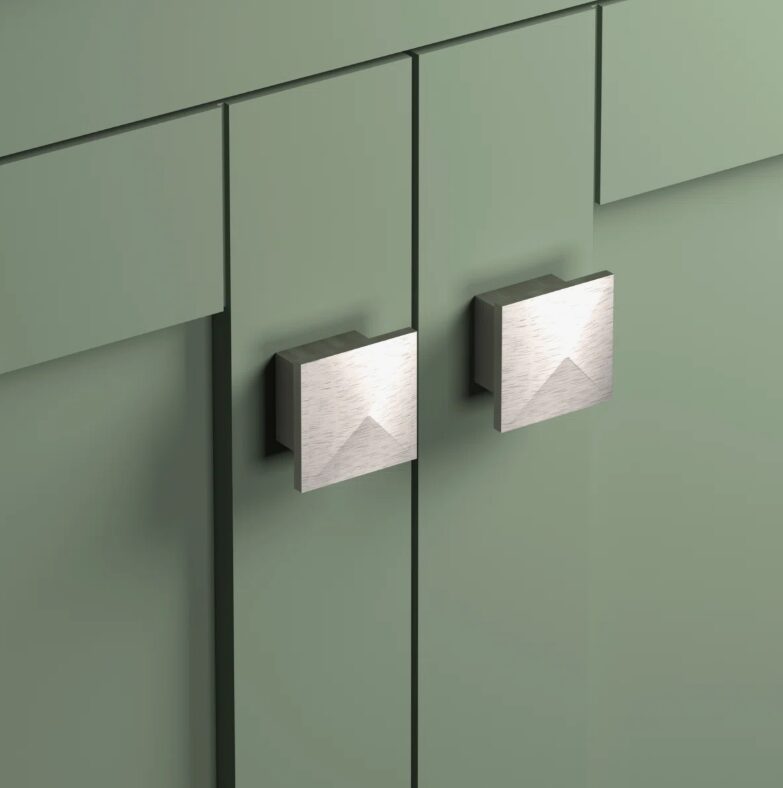 4 Modern Sage Green Bathroom Vanity with Double Soft-Close Doors & Large Storage Drawer