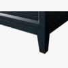 4 Large Storage Fluted Navy Bathroom Vanity with Full Soft-Close Solid Wood Drawers