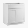5 Classic Shaker Style White Vanity Base Cabinet for Custom Countertop Bathroom Renovation