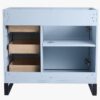 5 Minimalist Light Blue Bathroom Vanity with Full Soft-Close Hardware & Adjustable Interior Shelf