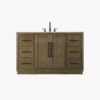 5 Transitional Weathered Wood Single Sink Vanity with Full Soft-Close Hardware & Solid Wood Drawer Boxes