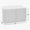 Transitional Double Sink Freestanding Vanity with Full Soft-Close Drawers & Marble Countertop