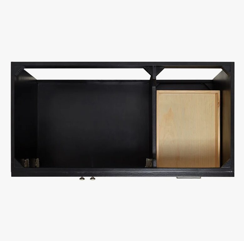 Contemporary Freestanding Single Vanity Cabinet Soft Close Drawers & Storage Cabinet