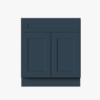 5 Freestanding Deep Blue Recessed Panel Vanity Cabinet Base for Custom Countertop