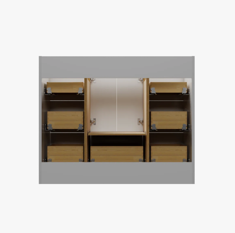 6 Clean White Shaker Vanity Base Cabinet with Full Soft-Close Storage for Coastal & Farmhouse Bath Renovation