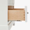 Bright White Bathroom Vanity Cabinet with Large Soft-Close Storage & Nickel Pulls for Master Bath