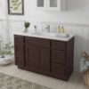 6 Espresso Shaker Vanity Base Cabinet with Large Soft-Close Storage Drawers