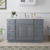 6 Classic Gray Shaker Vanity Base Cabinet with Large Soft-Close Storage Drawers