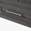 Transitional Farmhouse Grey Bathroom Vanity with Adjustable Shelves for Guest & Master Bath