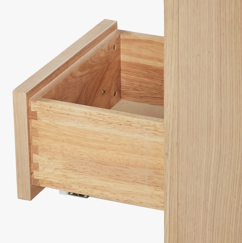 Modern Light Oak Vanity Base with Dovetail Drawers for Coastal & Minimalist Bath Remodel