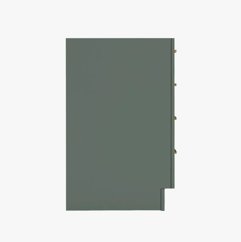 7 Modern Sage Green Vanity Base with Dovetail Drawers for Farmhouse & Coastal Bath Renovation