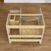 7 Neutral Light Grey Shaker Vanity Cabinet Base with Soft Close Storage for Modern & Farmhouse Bath Remodel