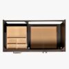Transitional Walnut Wood Bathroom Vanity with Full Soft-Close Hardware & Solid Pine Drawer Boxes