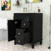 7 Classic Dark Green Bathroom Vanity Soft Close Drawers Multi Compartment Storage Cabinet