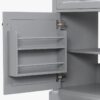 7 Classic Shaker Grey Bathroom Vanity Soft Close Drawers Multi-Zone Organized Storage