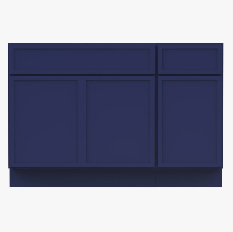 Freestanding Recessed Panel Vanity Base for Custom Sink Countertop