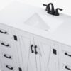 8 All-White Farmhouse Vanity with 8 Drawers for Spacious Organized Bathroom Storage