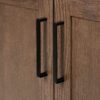 Rustic Walnut Vanity Base with Dovetail Drawers for Farmhouse & Industrial Bathroom Remodel
