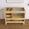 8 Neutral Light Grey Shaker Vanity Cabinet Base with Soft Close Storage for Modern & Farmhouse Bath Remodel