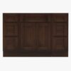 8 Espresso Shaker Vanity Base Cabinet with Large Soft-Close Storage Drawers