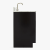 Contemporary Freestanding Single Vanity Cabinet Soft Close Drawers & Storage Cabinet