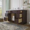 9 Espresso Shaker Vanity Base Cabinet with Large Soft-Close Storage Drawers