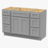 Light Gray Shaker Vanity Base Cabinet with Spacious Silent Soft-Close Storage