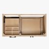 Contemporary Light Oak Wood Bathroom Vanity with Full Soft-Close Hardware & Solid Pine Drawer Boxes
