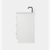 Minimalist White Wood Bathroom Vanity with Full Soft-Close Hardware & Solid Pine Drawer Boxes